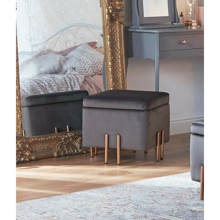 Grey ottoman online wayfair